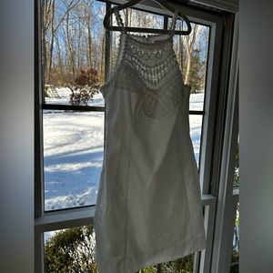 Lilly Pulitzer White Lace Halter Mini Dress size 8